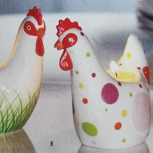 🔸️NIB Partylite Spring Polka Dot Hen Tealight Holder